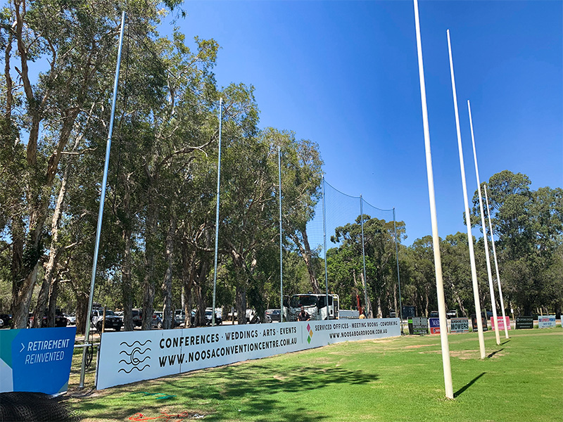AFL Behind-Goal Barrier Netting